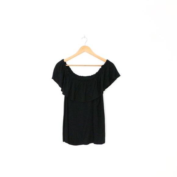 *Abercombie & Fitch Off The Shoulder Ruffle Blouse - Picture 1 of 4